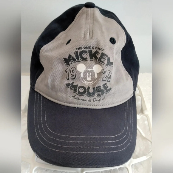 Mickey Mouse Disney Adjustable Strap-back Blue/Gray Baseball Cap Hat - Picture 1 of 10